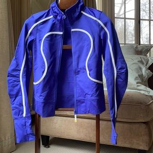 Lulu lemon royal blue zipped jacket